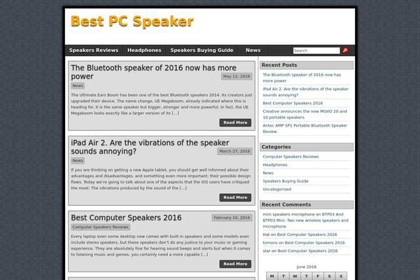 bestpcspeakers.org site used Asteroid