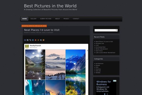 AcmePhoto theme site design template sample
