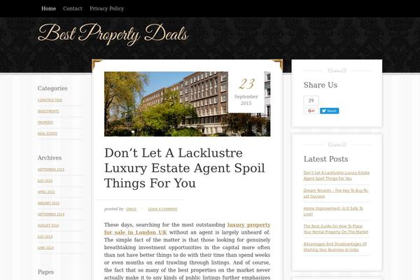Decor theme site design template sample