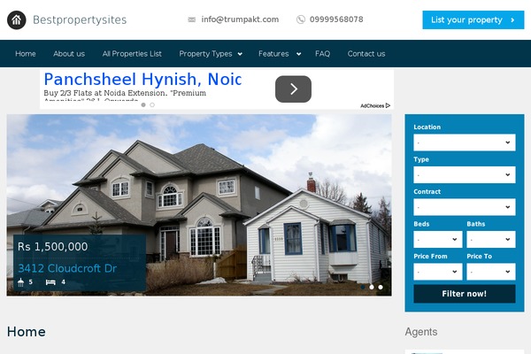 Realia theme site design template sample