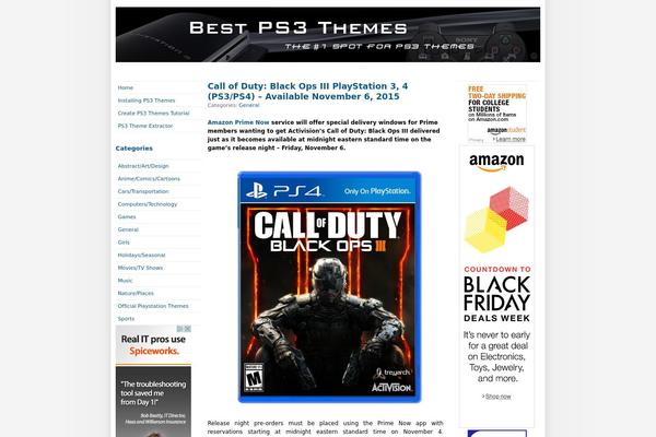 ps3 theme websites examples