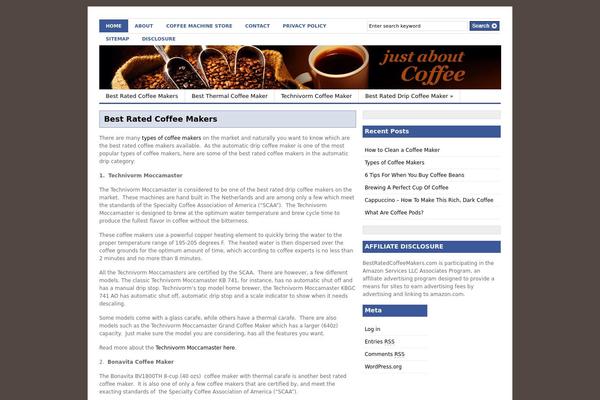 Gazette theme site design template sample