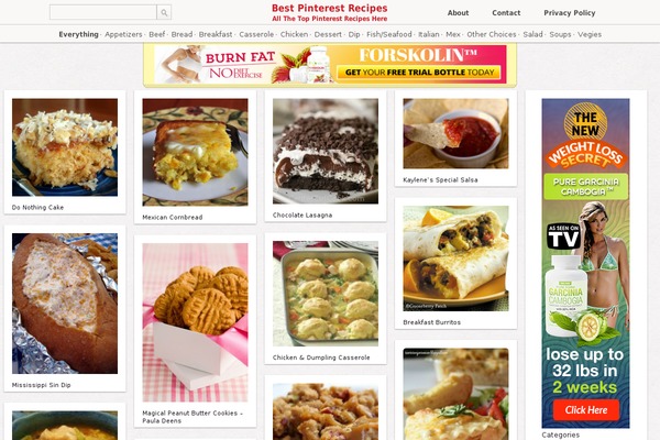 Covert PinPress theme site design template sample