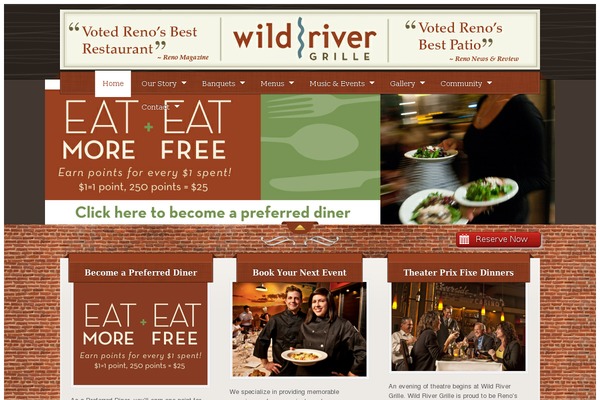 The Restaurant theme site design template sample