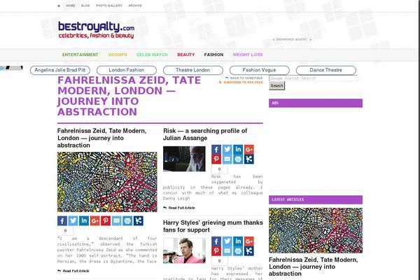 Site using Simplified Social Share plugin