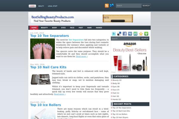 Beautystyle theme site design template sample