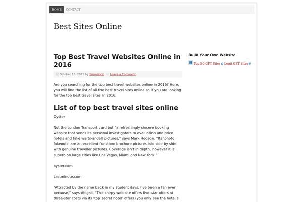 Prose theme site design template sample