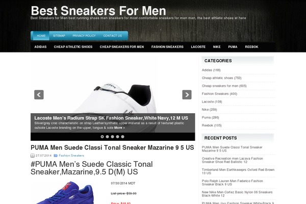 bestsneakersformen.com site used Liano