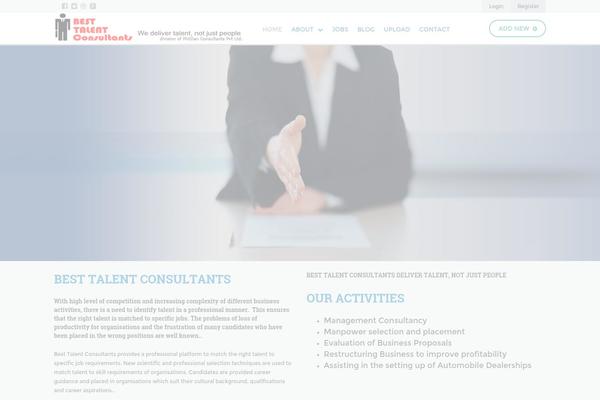 WPJobus theme site design template sample