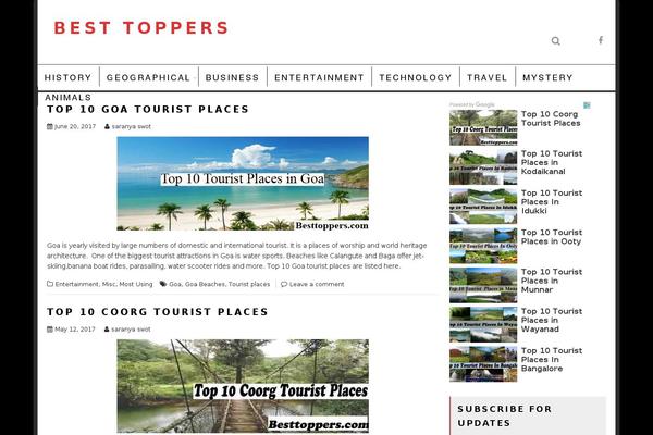 Newspaper Child theme site design template sample