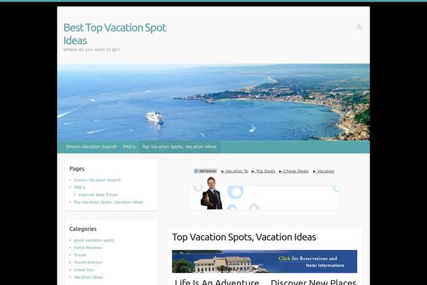 Travelify theme site design template sample