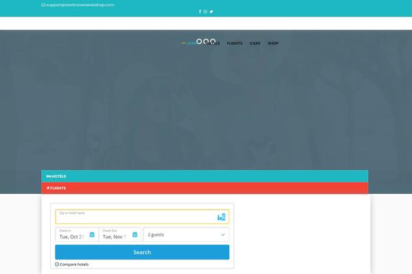 besttraveldealsshop.com site used Travelz