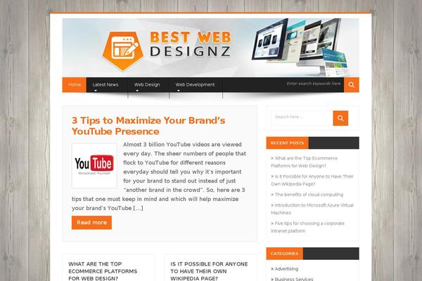 BiscayaLite theme site design template sample