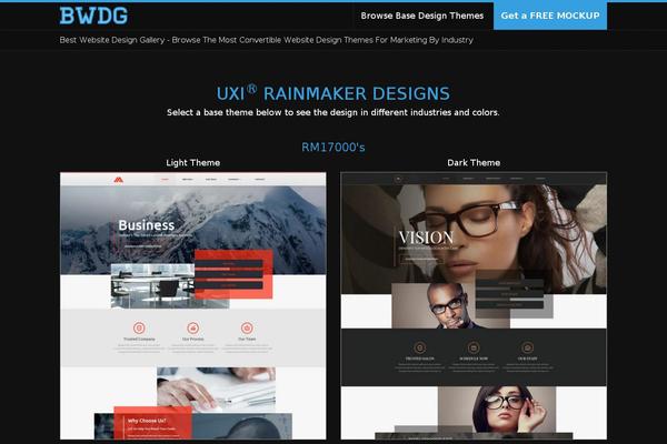 Roots theme site design template sample