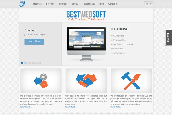 Site using Portfolio-pro plugin