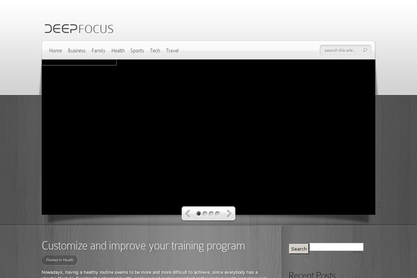 Deepfocus theme site design template sample
