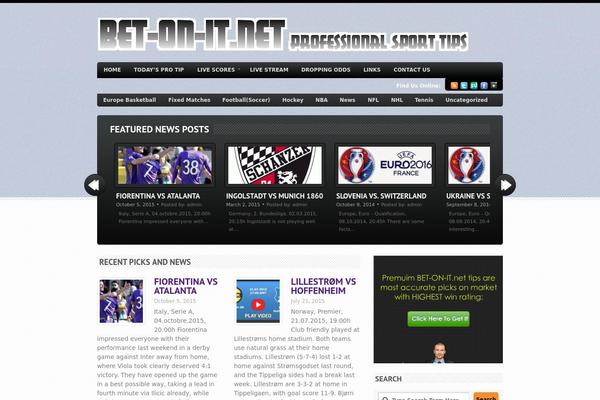 Bold News theme site design template sample