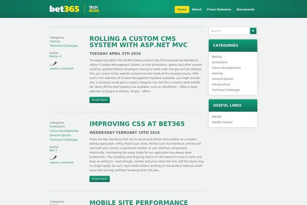bet365techblog.com site used Techblog2019