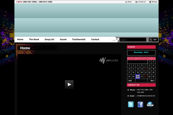 betamaxxband.com site used Betamaxxtheme