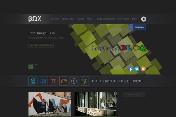 Box theme site design template sample
