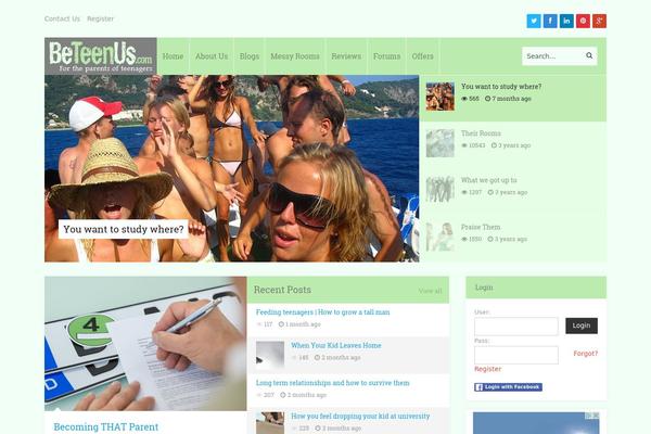 iMagPress theme site design template sample