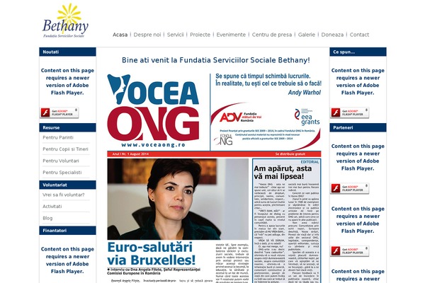 Bethany theme site design template sample