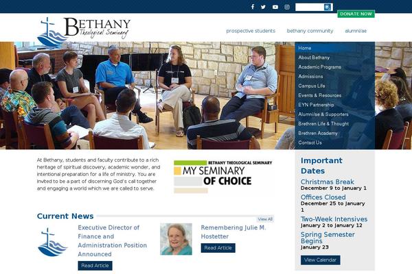 Bethany theme site design template sample