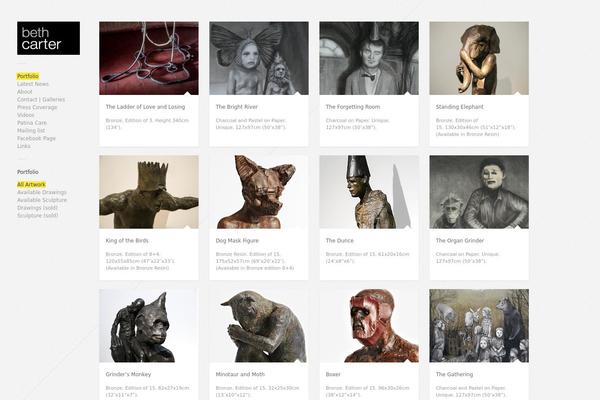 Gridlocked theme site design template sample