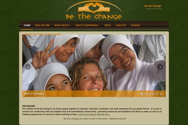 bethechangecharities.org site used Spicy