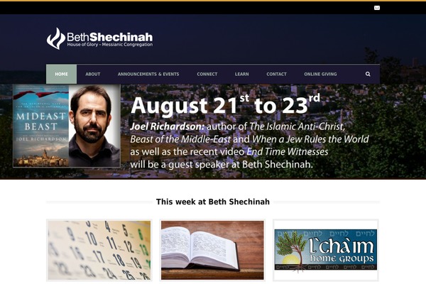 Real Church v1.04 theme site design template sample