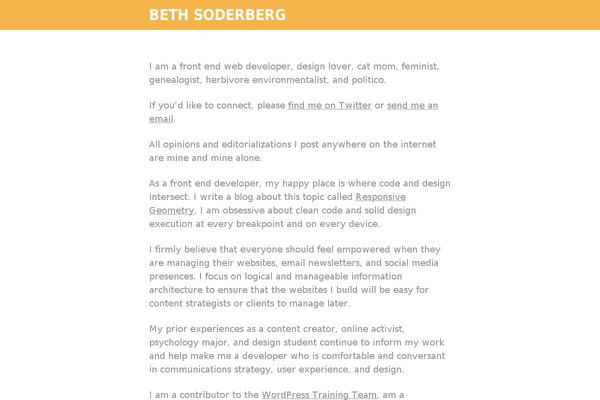 bethsoderberg.com site used Soderberg