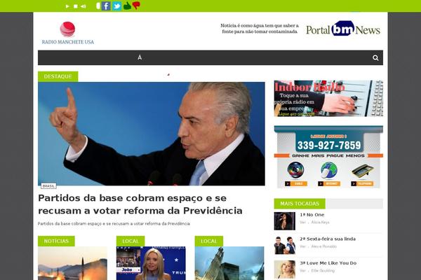 Newsmag theme site design template sample