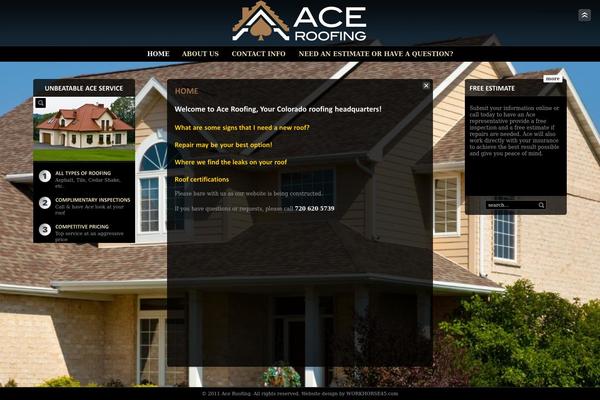 Fullscreen theme site design template sample