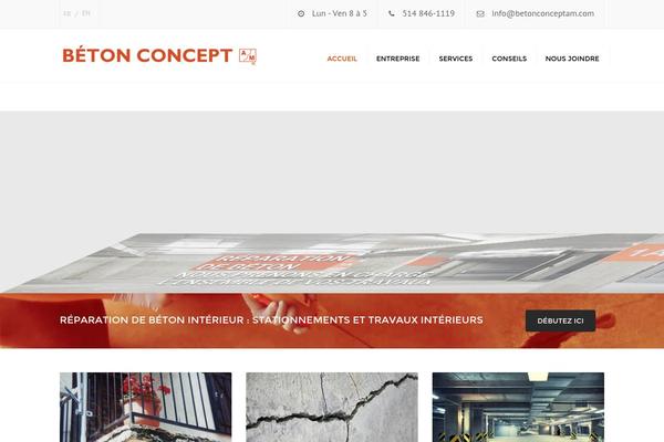 Constructo theme site design template sample