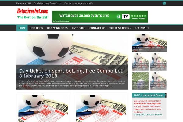 betonfreebet.com site used WP FanZone