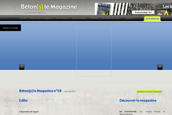 betons-lemagazine.fr site used Ataroa_slidertheme