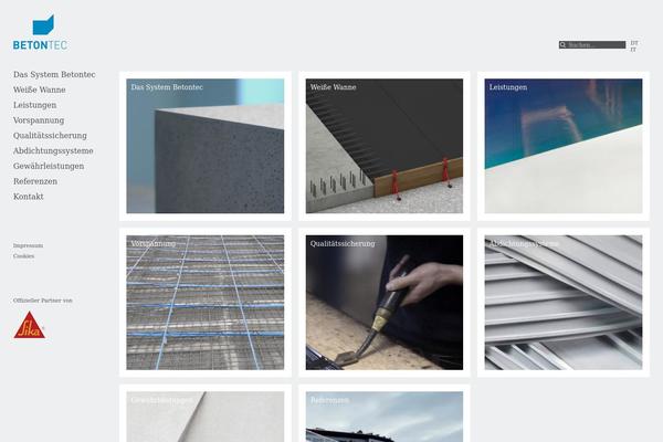 betontec.it site used Fritzmedia