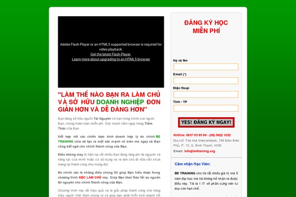 betraining.edu.vn site used Extended Magazine