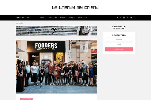 Wpex-chic theme site design template sample