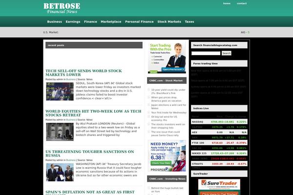 Quadro theme site design template sample
