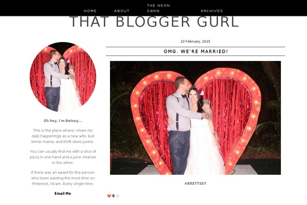betseyj.com site used Olivia-theme