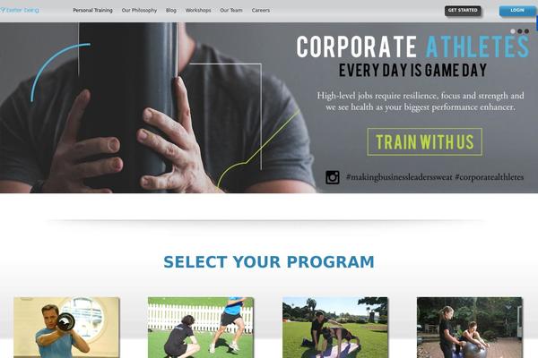 Evolution theme site design template sample