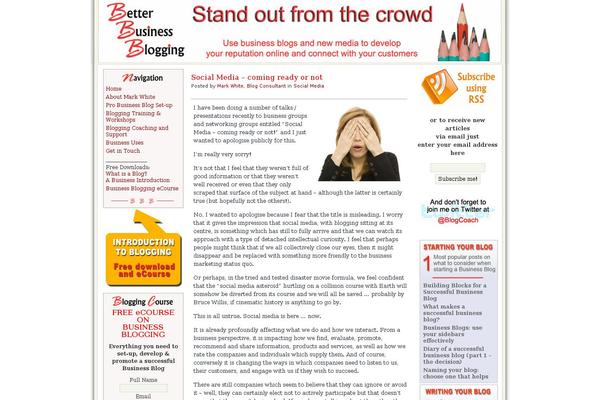 Site using Social_bookmarks plugin