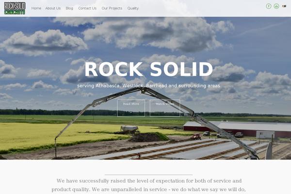 Tesseract theme site design template sample