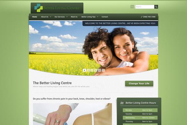 Wellness theme site design template sample