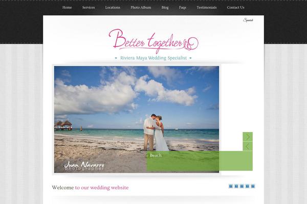 Marriage theme site design template sample