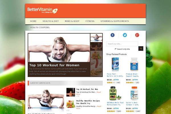 Megamag theme site design template sample