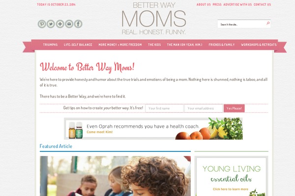 betterwaymoms.com site used Minimal