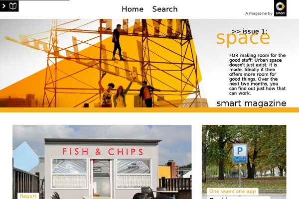 Smart Magazine theme site design template sample
