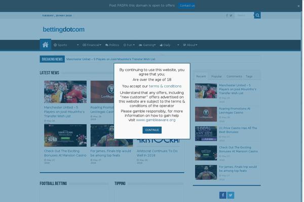 betting.com site used Betty
